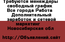 Требуются менеждеры, свободный график - Все города Работа » Дополнительный заработок и сетевой маркетинг   . Новосибирская обл.